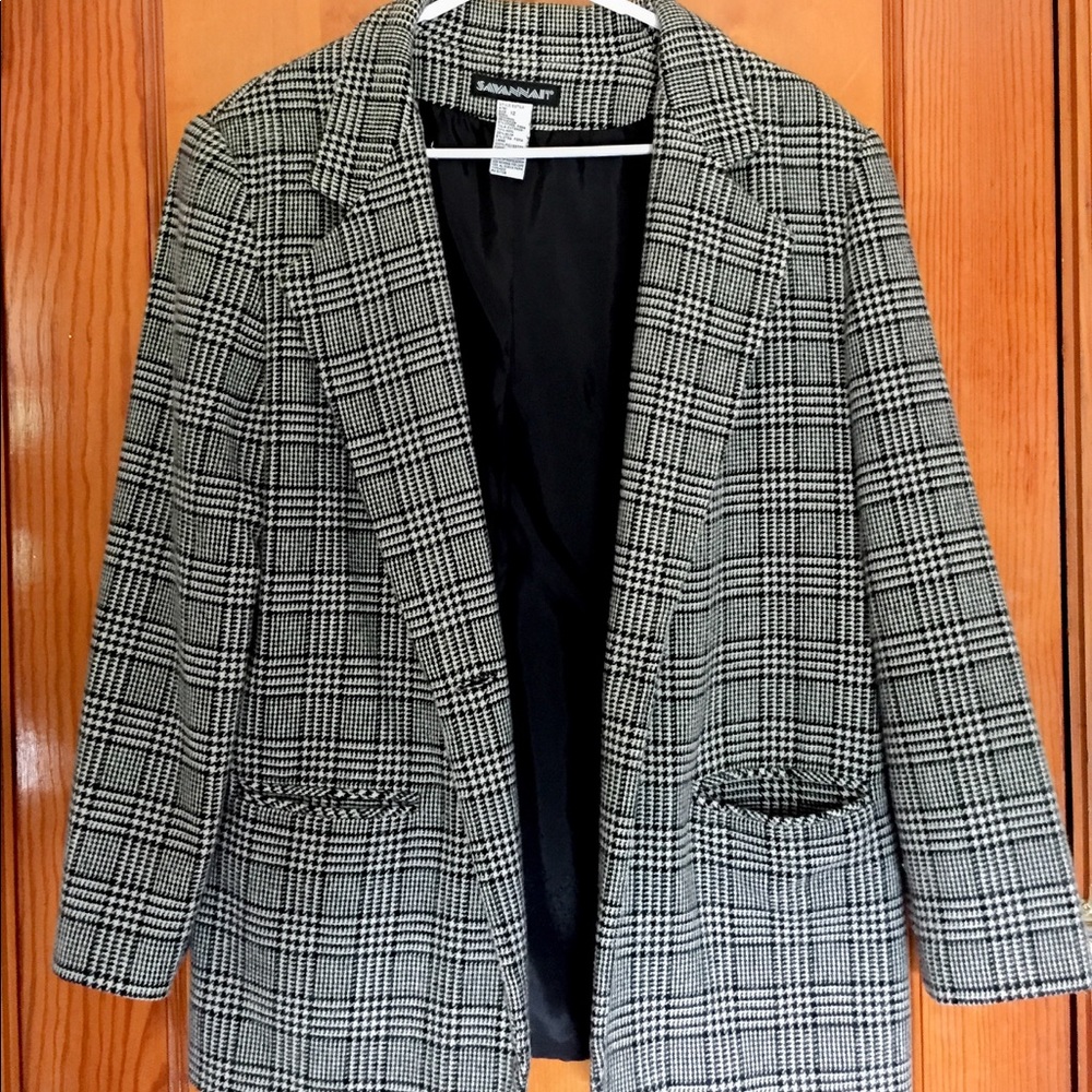 Black and White Blazer